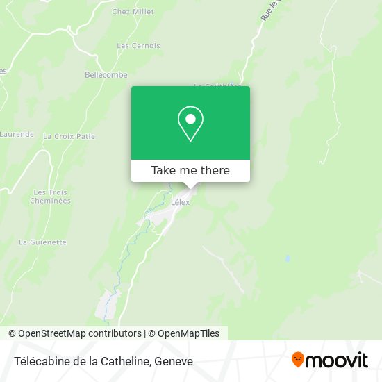 Télécabine de la Catheline map
