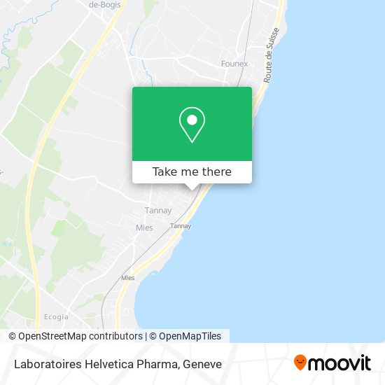 Laboratoires Helvetica Pharma map