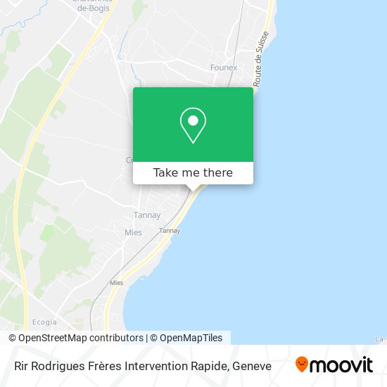 Rir Rodrigues Frères Intervention Rapide map