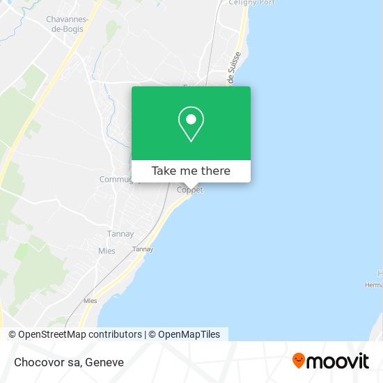 Chocovor sa map