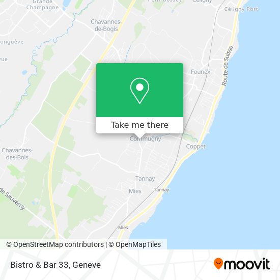 Bistro & Bar 33 map