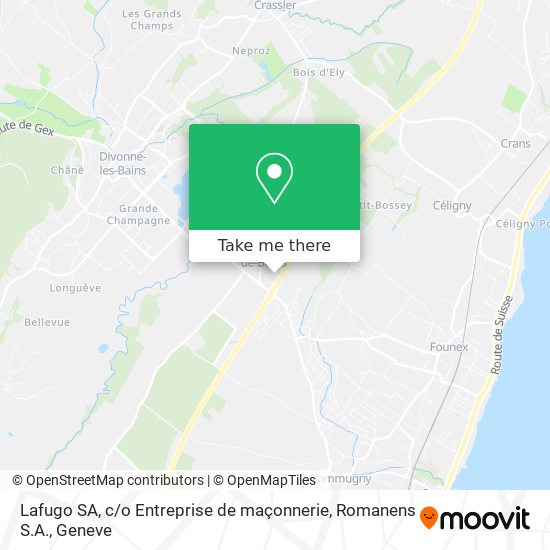 Lafugo SA, c / o Entreprise de maçonnerie, Romanens S.A. map