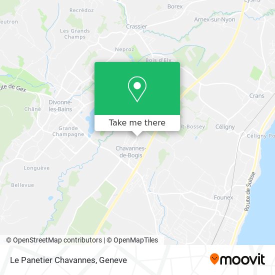 Le Panetier Chavannes map