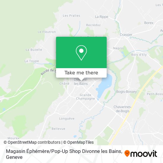 Magasin Éphémère / Pop-Up Shop Divonne les Bains map