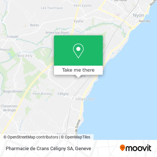 Pharmacie de Crans Céligny SA Karte