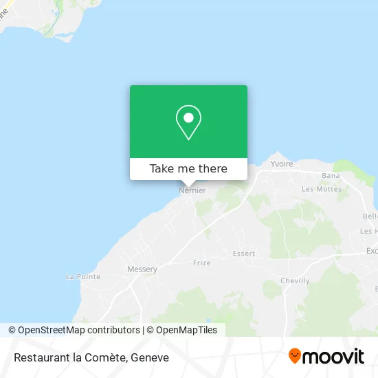 Restaurant la Comète map