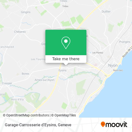 Garage-Carrosserie d'Eysins map