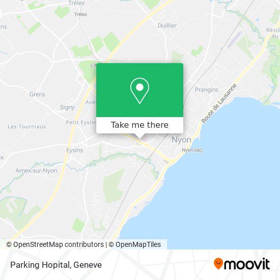 Parking Hopital map