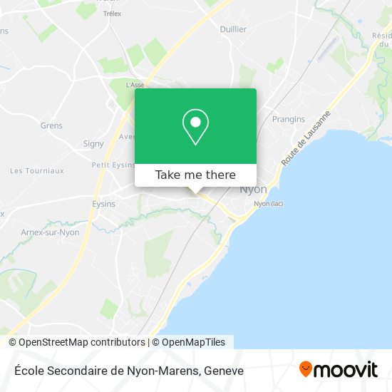 École Secondaire de Nyon-Marens map