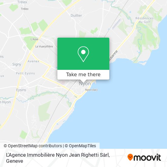 L'Agence Immobilière Nyon Jean Righetti Sàrl map