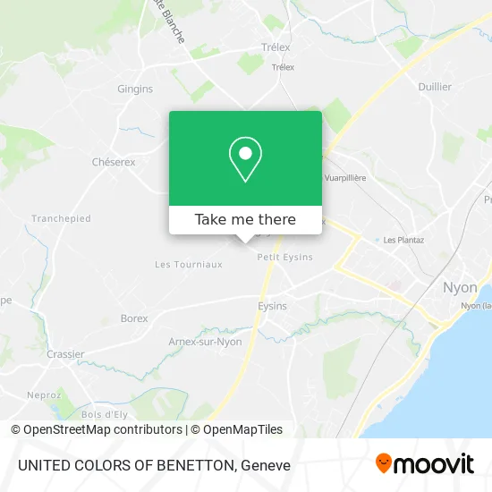 UNITED COLORS OF BENETTON map