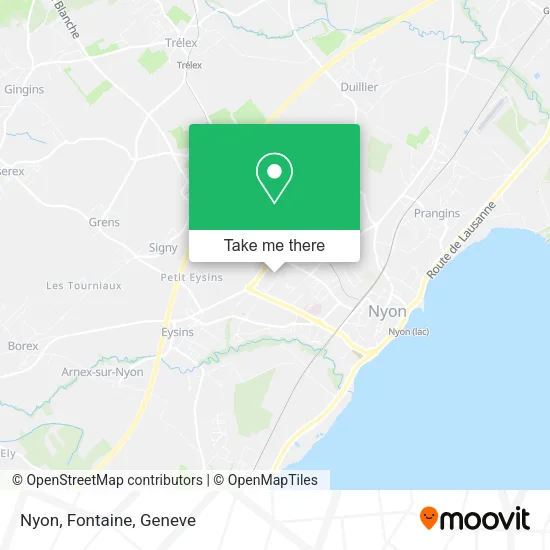Nyon, Fontaine map