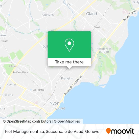 Fief Management sa, Succursale de Vaud map