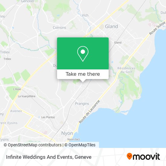 Infinite Weddings And Events map
