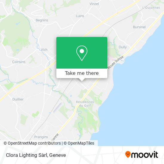 Clora Lighting Sàrl map