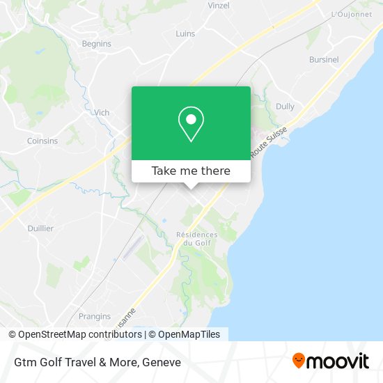 Gtm Golf Travel & More map