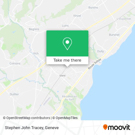 Stephen John Tracey map