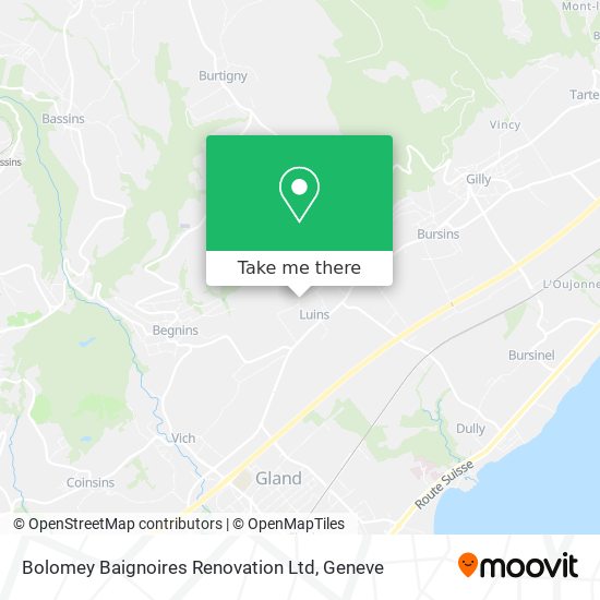 Bolomey Baignoires Renovation Ltd Karte