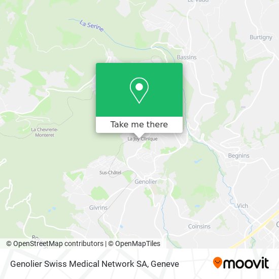 Genolier Swiss Medical Network SA map