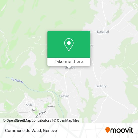 Commune du Vaud map