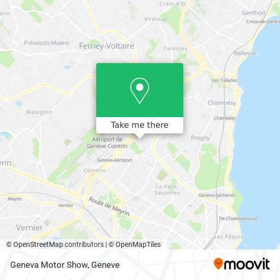 Geneva Motor Show map