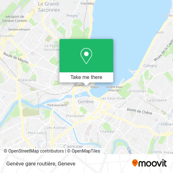 Genève gare routière plan