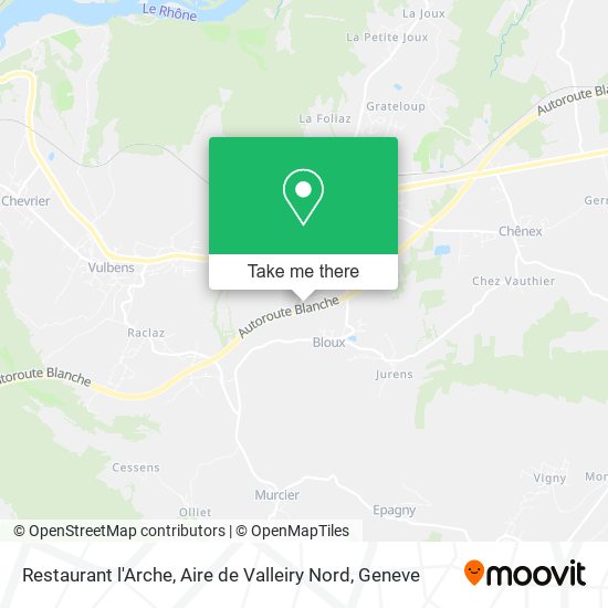 Restaurant l'Arche, Aire de Valleiry Nord map