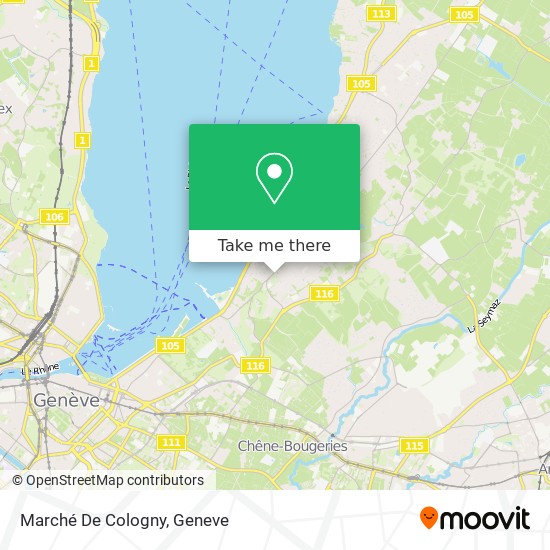 Marché De Cologny map
