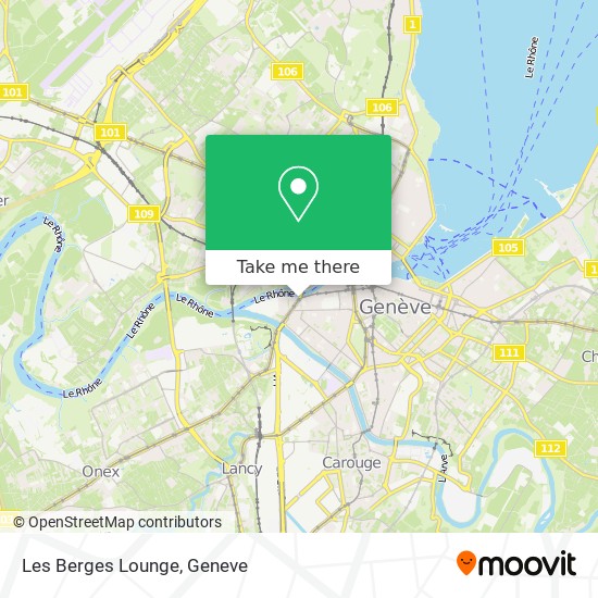 Les Berges Lounge map