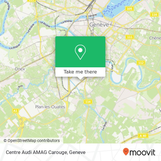 Centre Audi AMAG Carouge Karte