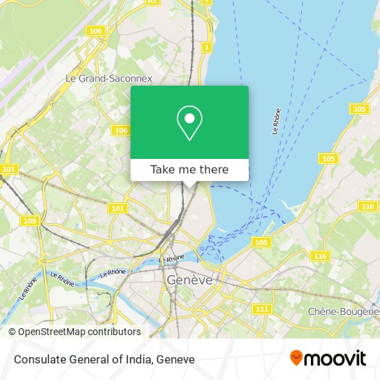 Consulate General of India map