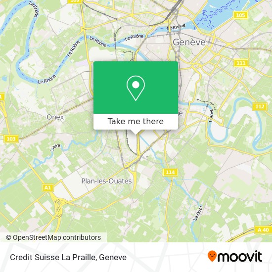 Credit Suisse  La Praille map