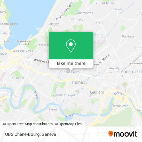 UBS Chêne-Bourg map
