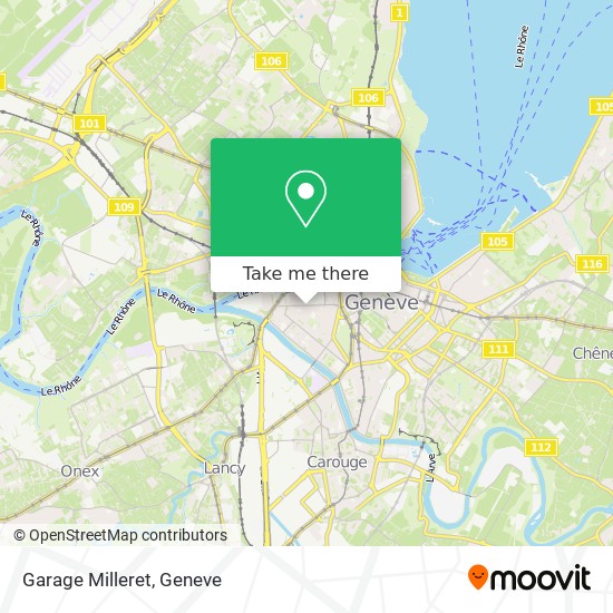 Garage Milleret map