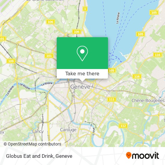 Globus Eat and Drink map