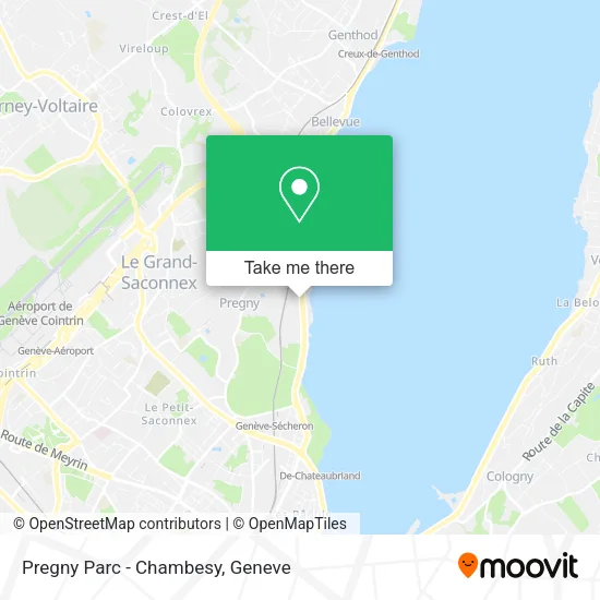 Pregny Parc - Chambesy map