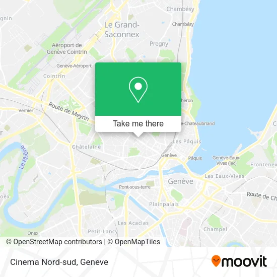 Cinema Nord-sud map