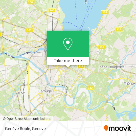 Genève Roule map