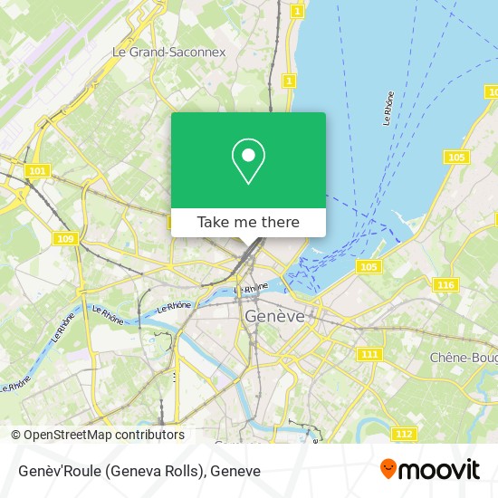 Genèv'Roule (Geneva Rolls) map