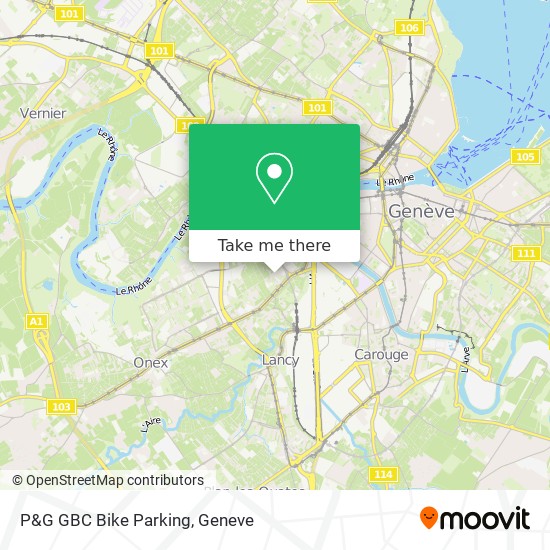 P&G GBC Bike Parking map