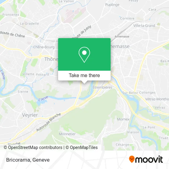 Bricorama map