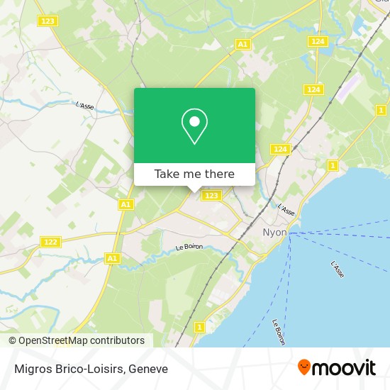Migros Brico-Loisirs map