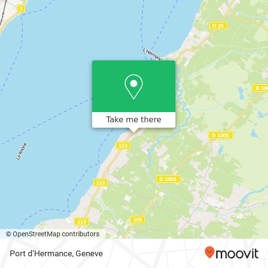Port d'Hermance map