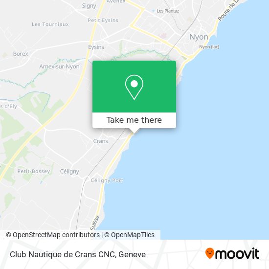 Club Nautique de Crans CNC map