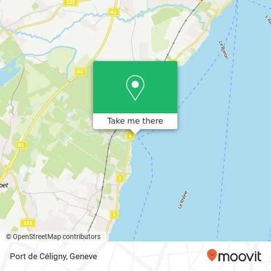 Port de Céligny Karte