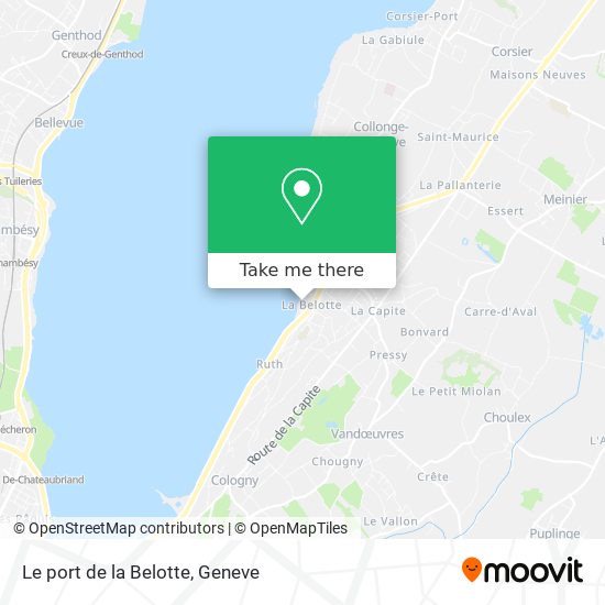 Le port de la Belotte map