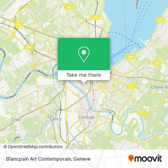 Blancpain Art Contemporain map