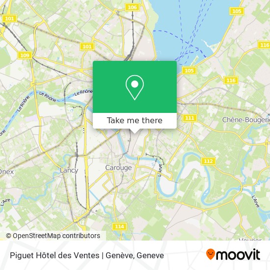 Piguet Hôtel des Ventes | Genève Karte