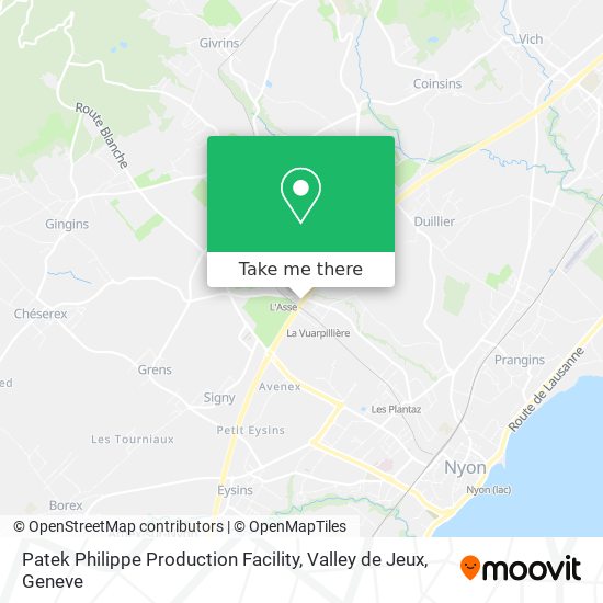 Patek Philippe Production Facility, Valley de Jeux map