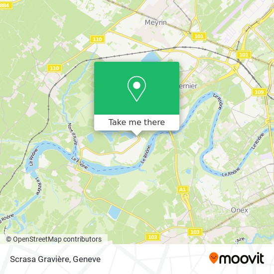 Scrasa Gravière map